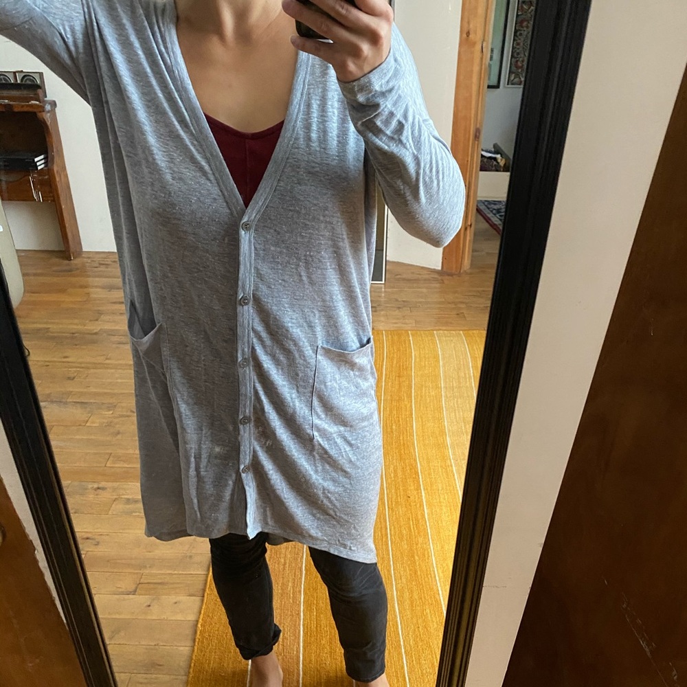 Michael Kors Grey Duster Cardigan